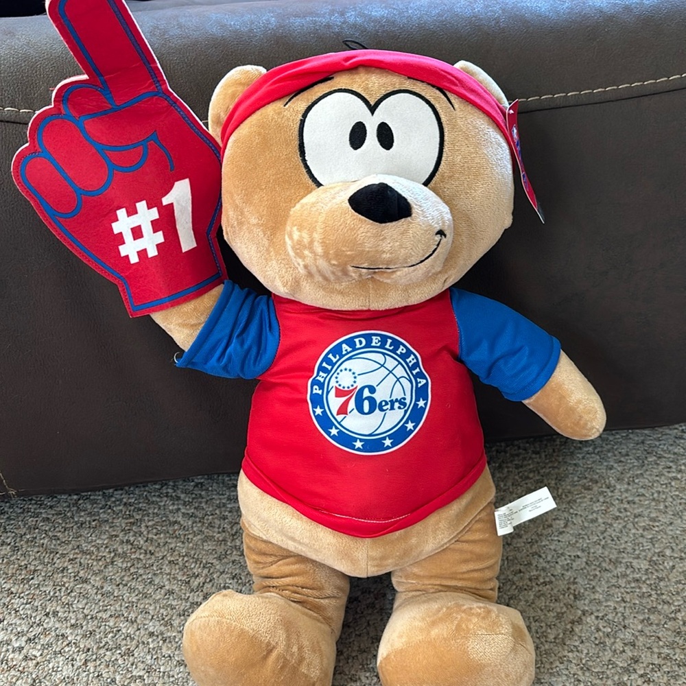 PHILADELPHIA 76ers FAN BEAR PLUSH By NBA STORES